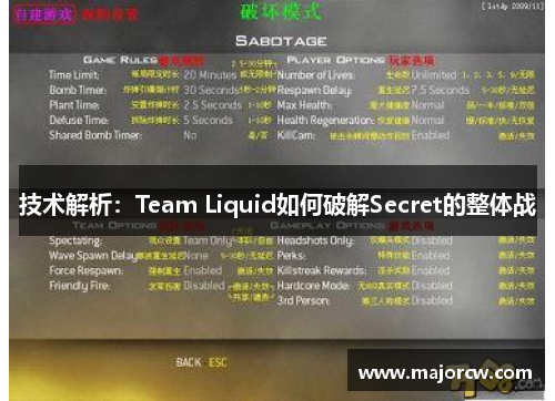 技术解析：Team Liquid如何破解Secret的整体战